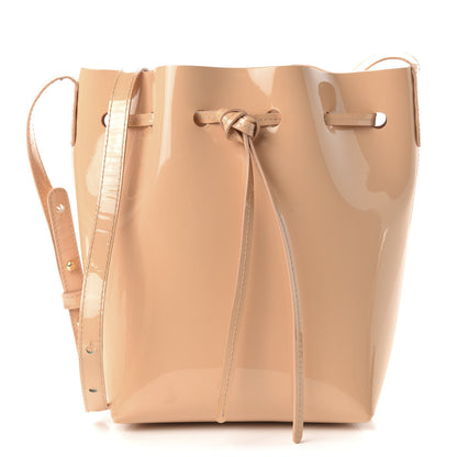 Mansur Gavriel Patent Calfskin Bucket Bag Rosa 1 of 10