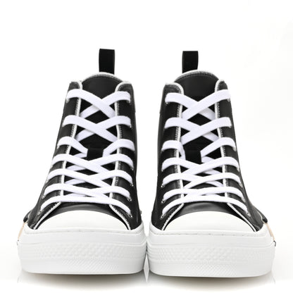 Christian Dior Nylon Calfskin Mens B23 High Top Sneakers 42 Black 3 of 9