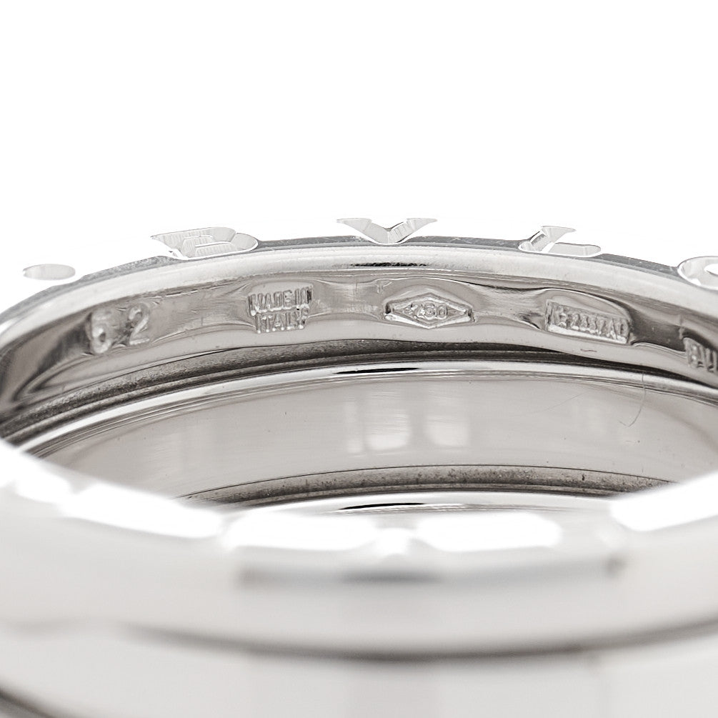 18K White Gold B.Zero1 Two-Band Ring 52 6
