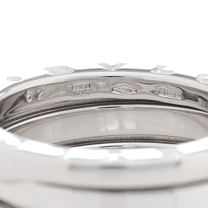 Bulgari 18K White Gold B.Zero1 Two-Band Ring 52 6 4 of 5