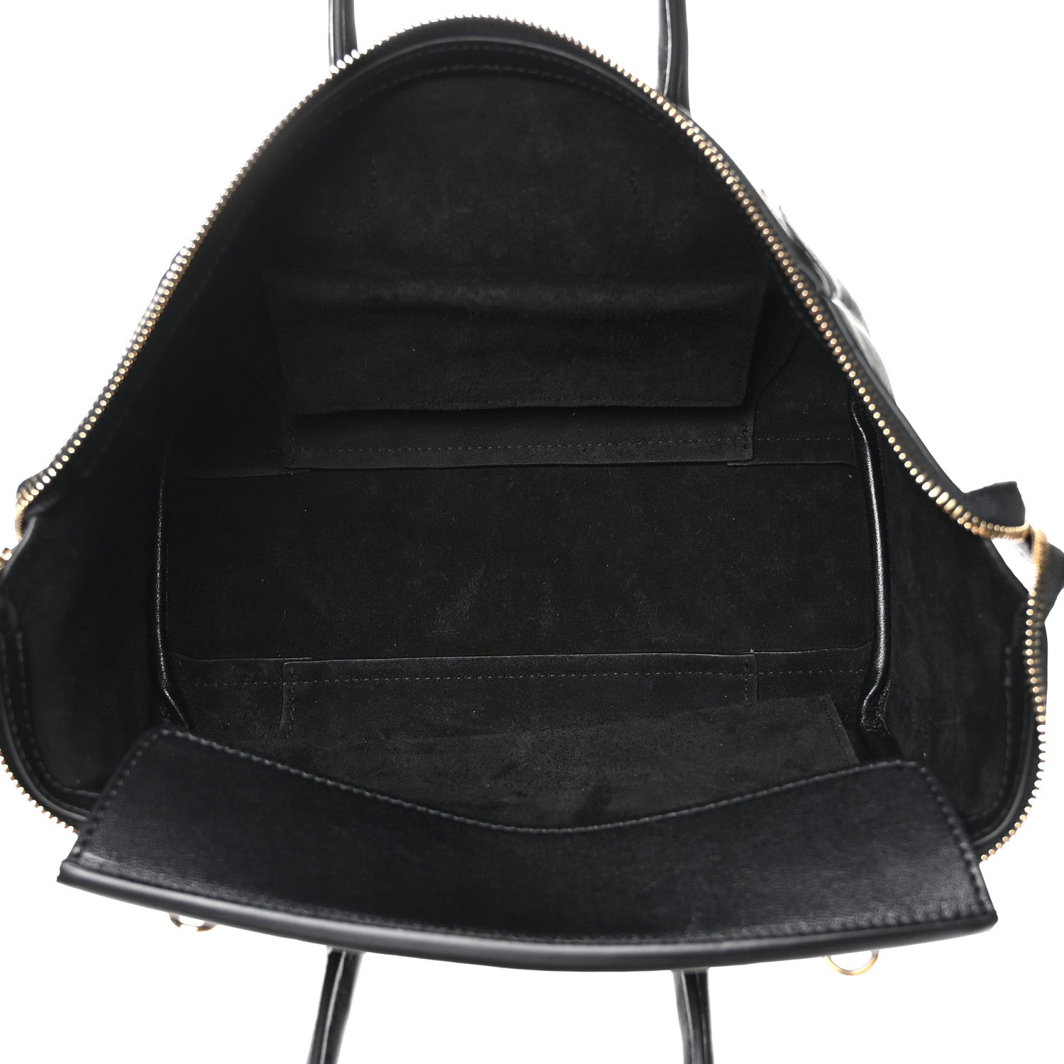 Celine Supple Shiny Lambskin Little New Luggage Black 1800603