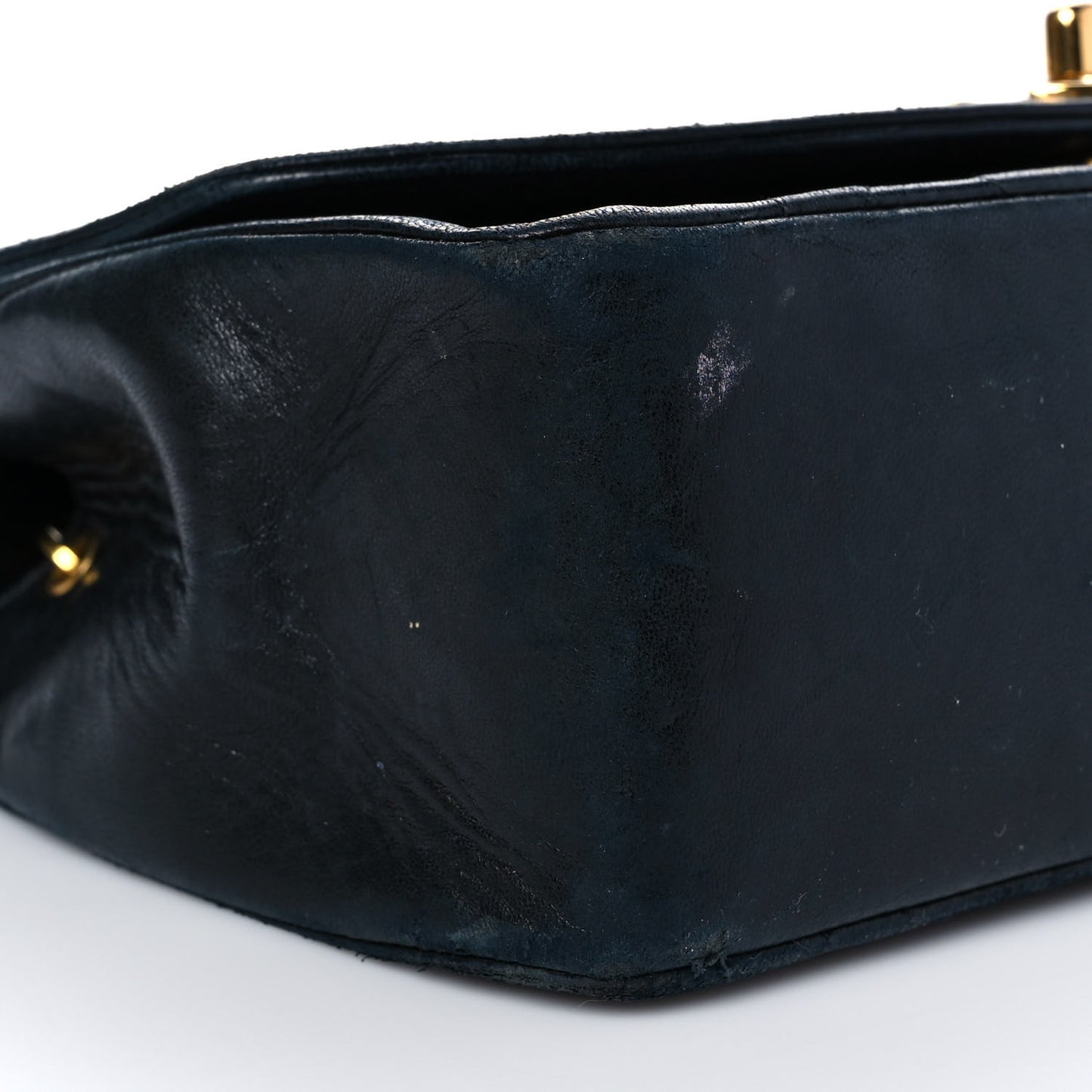 Lambskin Quilted Small Single Flap Black