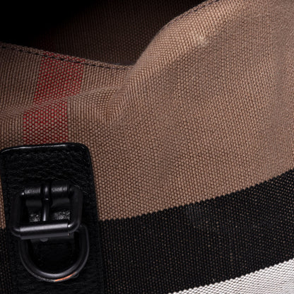 Burberry Canvas Mega Check Korbin Backpack Camel 17 of 20