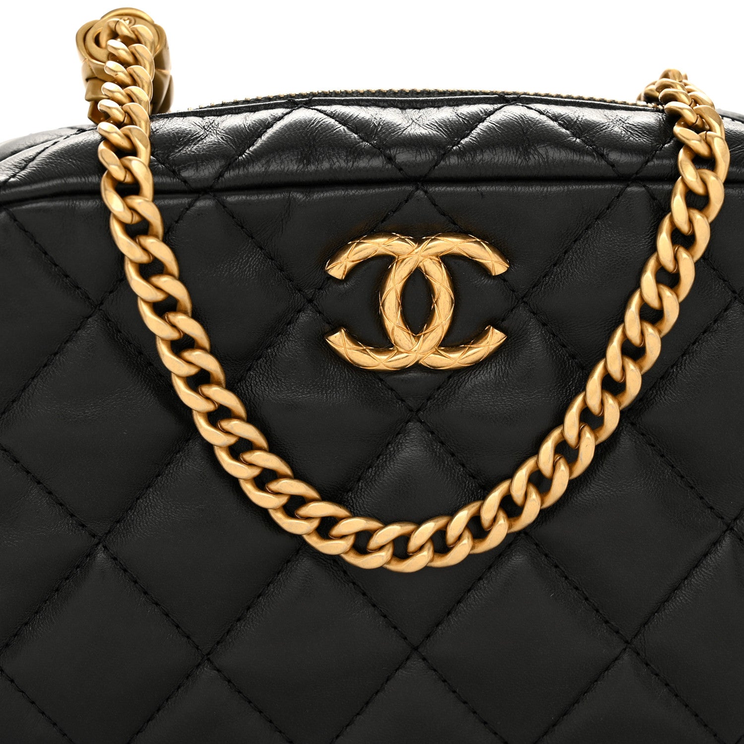 Chanel Lambskin Quilted Mini Pillow Crush Camera Case Black 8 of 11