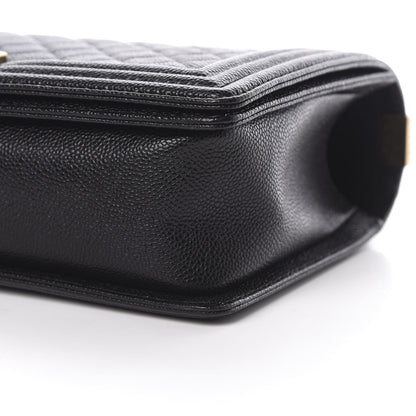 Chanel Caviar Quilted New Medium Boy Flap Black 10 of 11