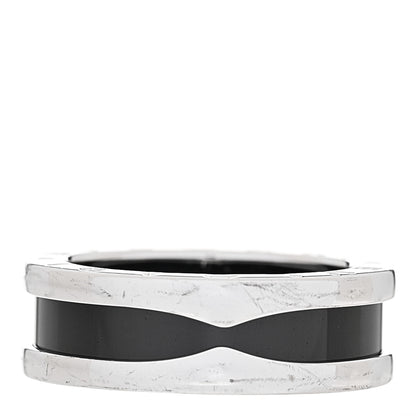 Bulgari Sterling Silver Ceramic Save The Children One-Band Ring 52 6 3 of 7