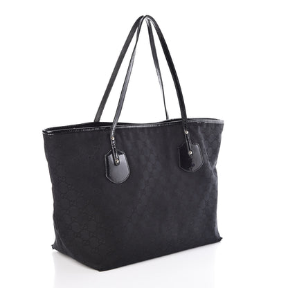 Gucci Patent Monogram Small Jolie Tote Black 3 of 13