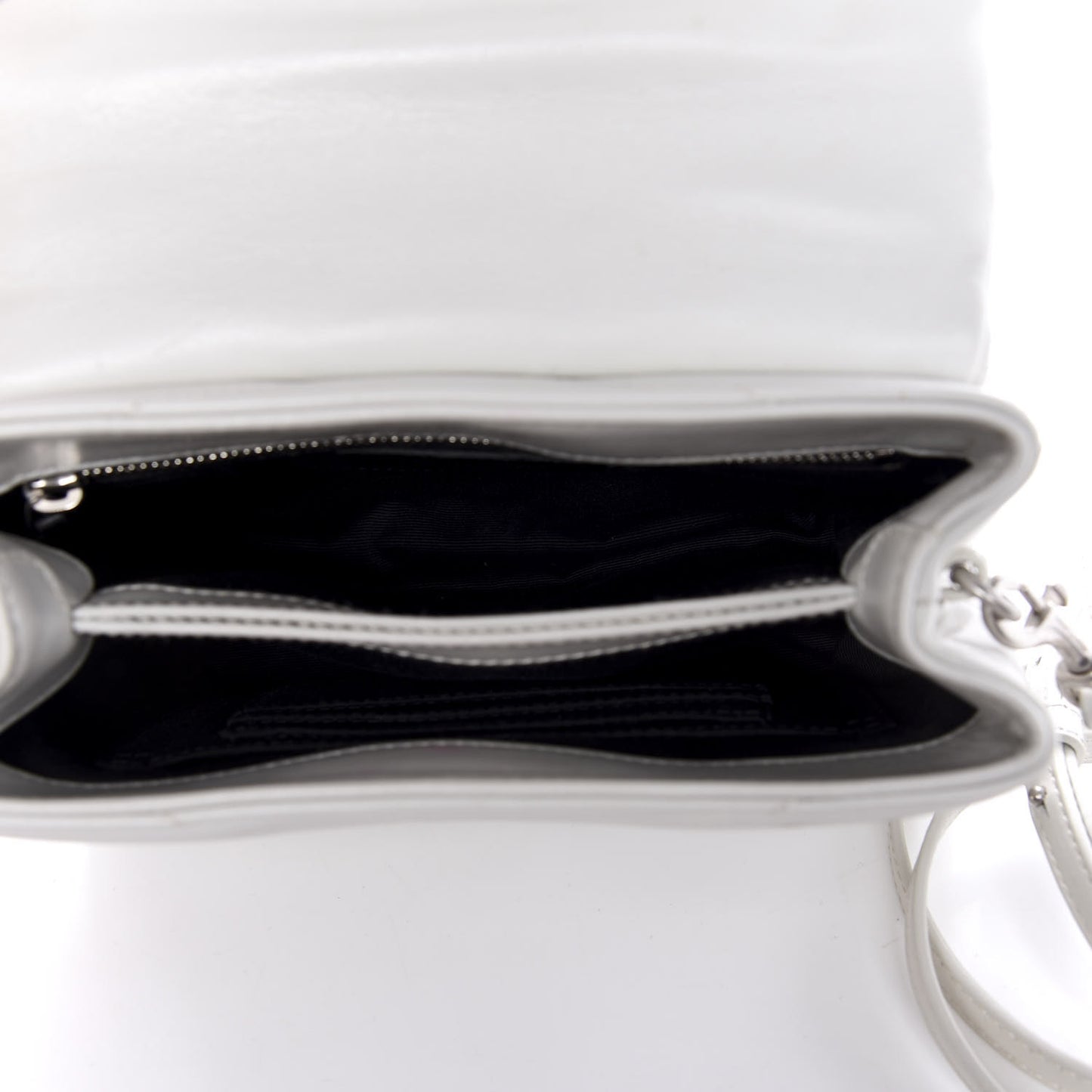 Calfskin Y Quilted Monogram Toy Loulou Chain Satchel Ivory