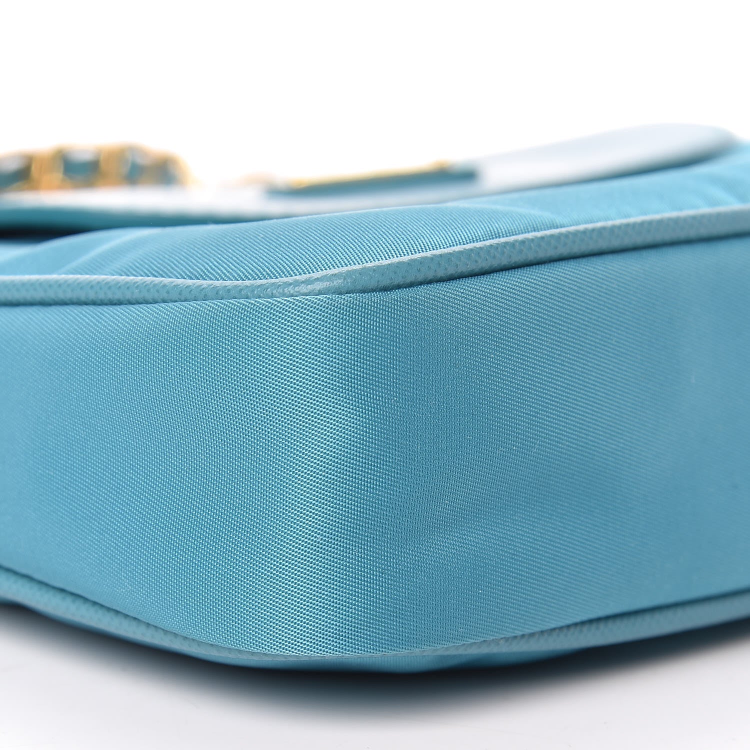 Prada Tessuto Nylon Saffiano Crossbody Bag Turchese 9 of 10