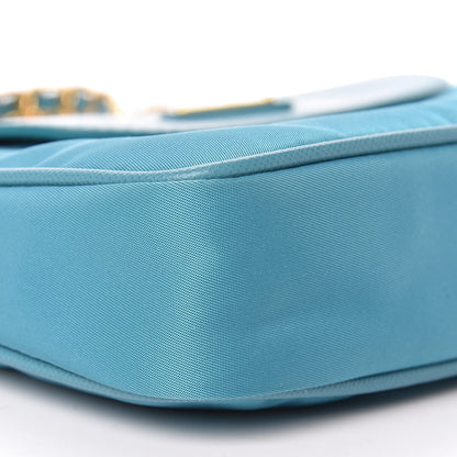 Prada Tessuto Nylon Saffiano Crossbody Bag Turchese 9 of 10