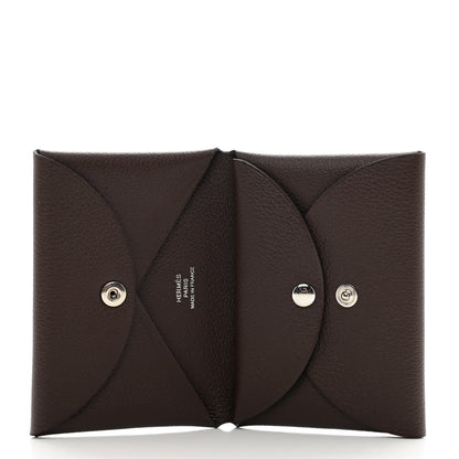 Hermes Evercolor Calvi Duo Card Case Rouge Sellier 5 of 7