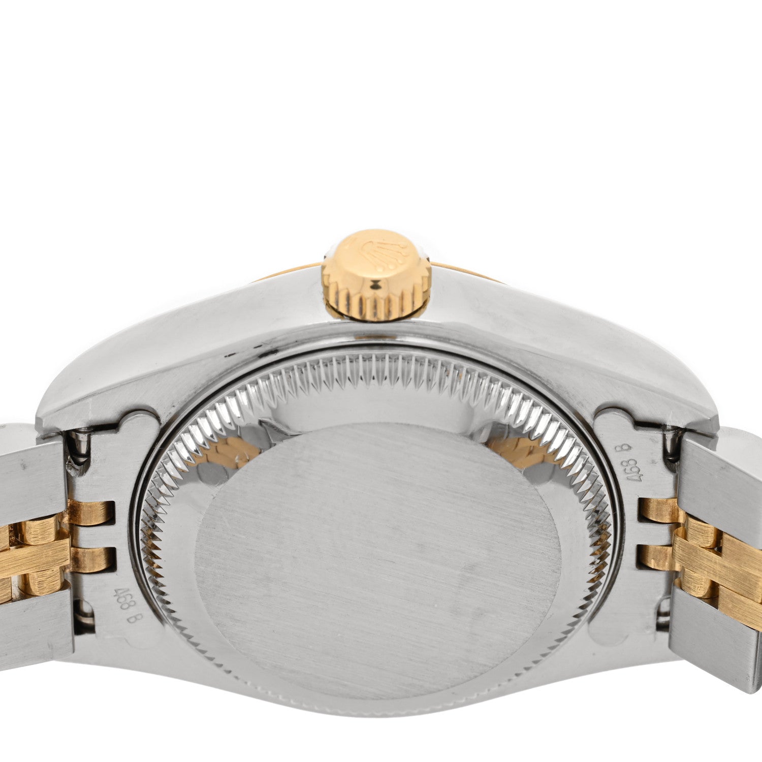 Rolex Stainless Steel 18K Yellow Gold Diamond 26mm Oyster Perpetual Datejust Watch Silver 79173 4 of 4