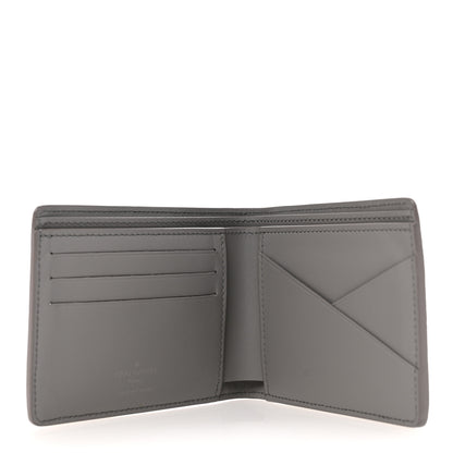 Louis Vuitton Grained Calfskin Aerogram Multiple Wallet Gris 5 of 9