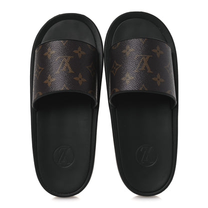 Louis Vuitton Monogram Sunbath Slide Sandals 38 2 of 11
