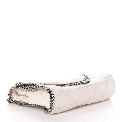 Stella McCartney Shaggy Deer Quilted Mini Falabella Fold Over Tote Chalk 4 of 17