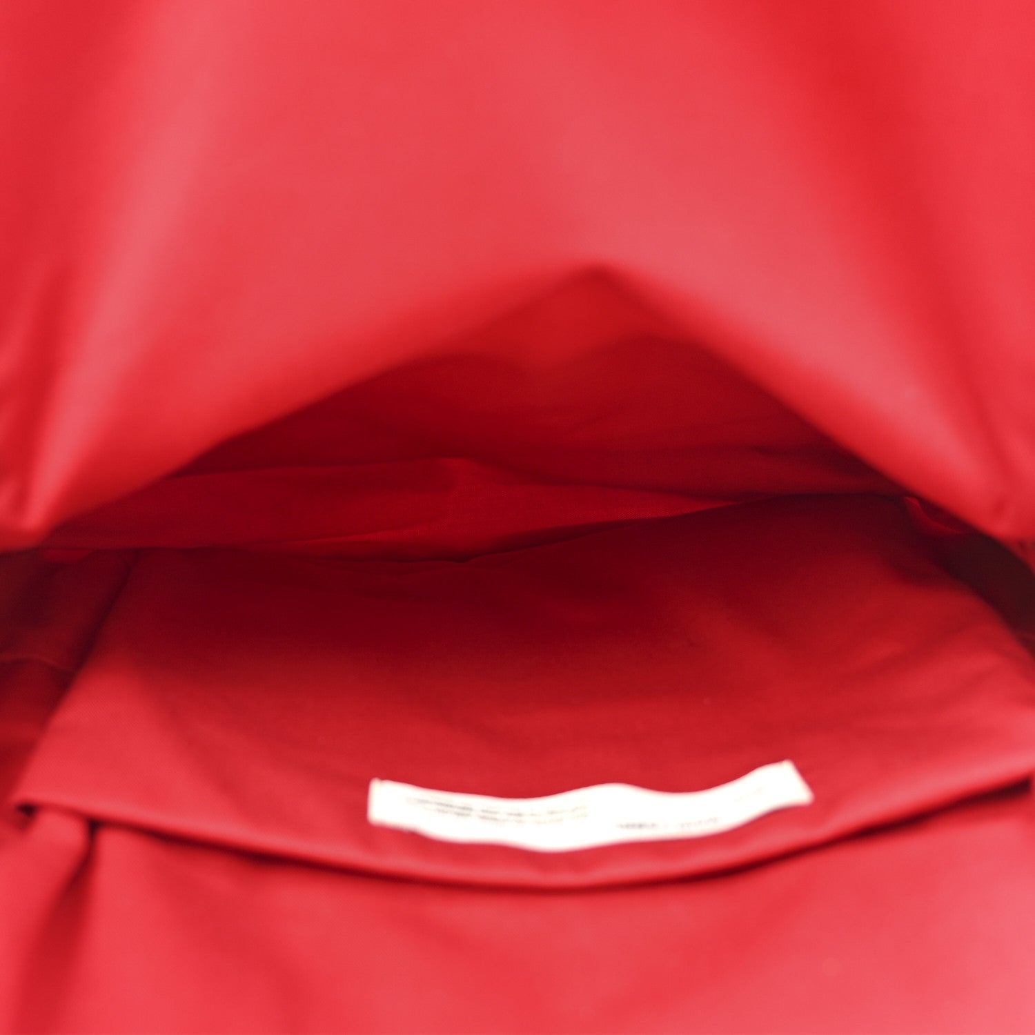 Off-White Canvas Quote Backpack Red White 5 of 15