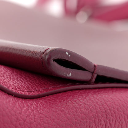 Louis Vuitton Calfskin Lockme II Top Handle Grenat Dahlia 10 of 11