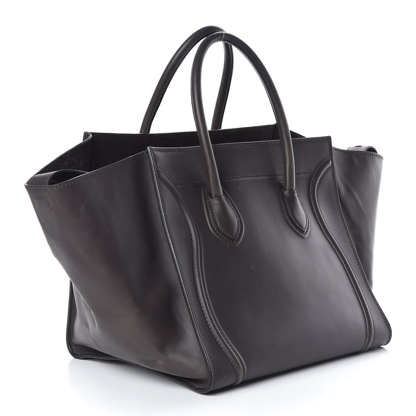 Smooth Calfskin Medium Phantom Luggage Grey