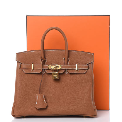 Hermes Togo Birkin 25 Gold 30 of 30