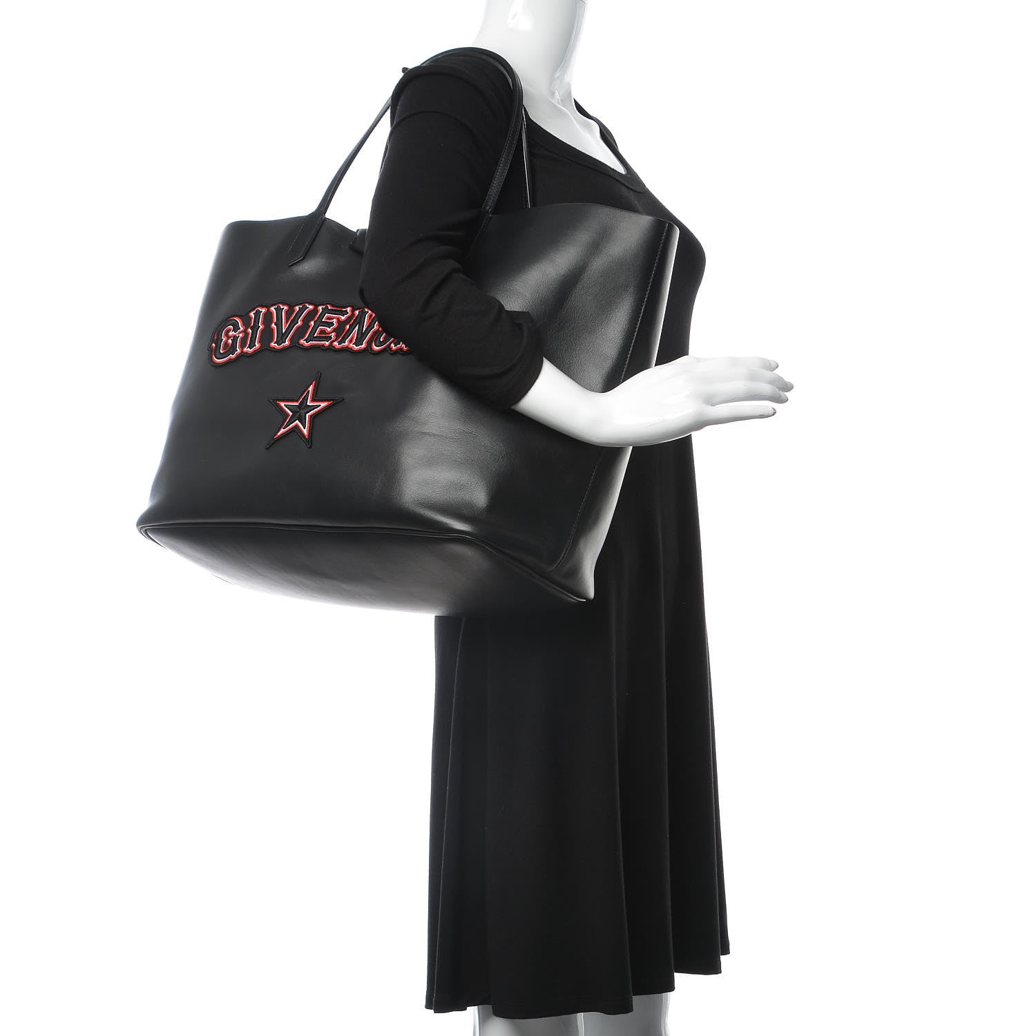 Givenchy Calfskin Gothic Large Antigona Tote Black 2 of 12