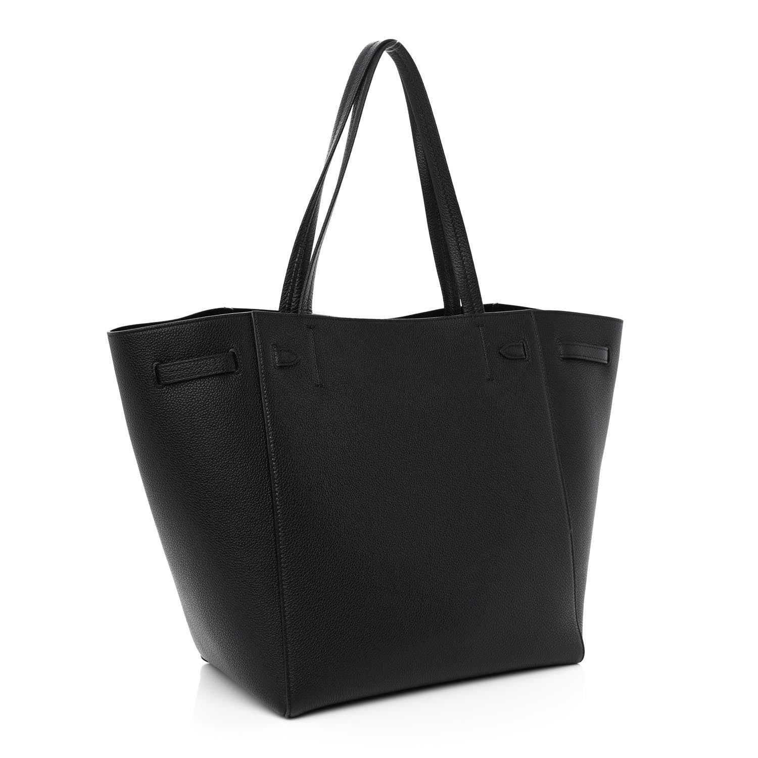 Celine Soft Grained Calfskin Small Belt Cabas Phantom Black 3 of 11