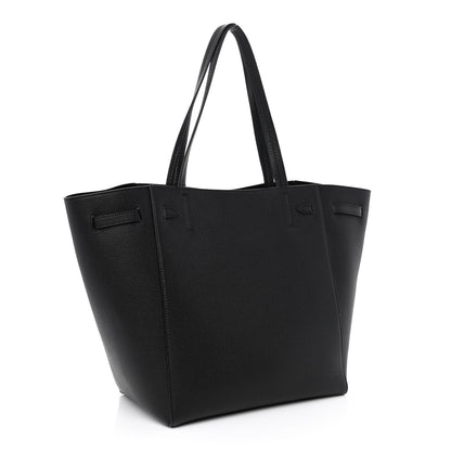 Celine Soft Grained Calfskin Small Belt Cabas Phantom Black 3 of 11