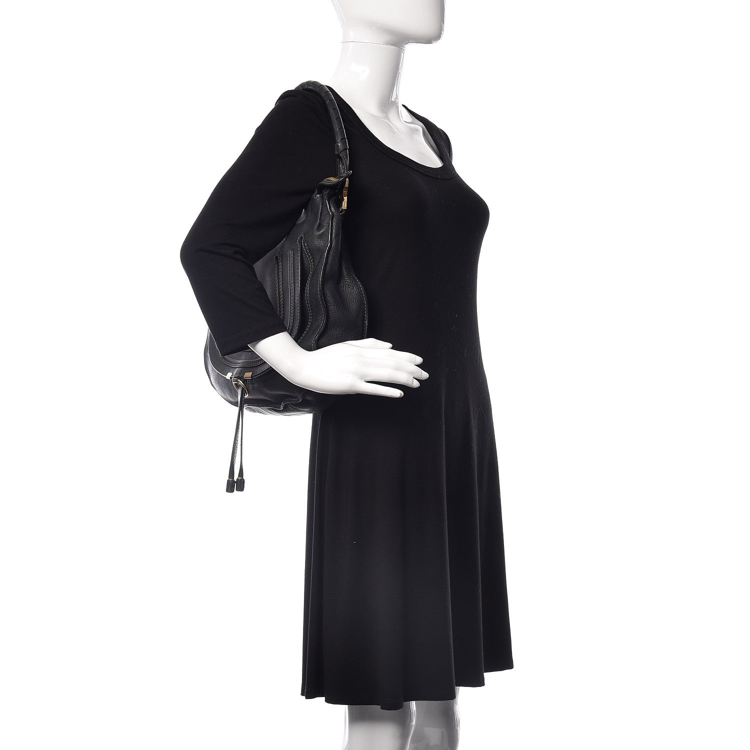 Chloe Calfskin Medium Marcie Hobo Black 2 of 15