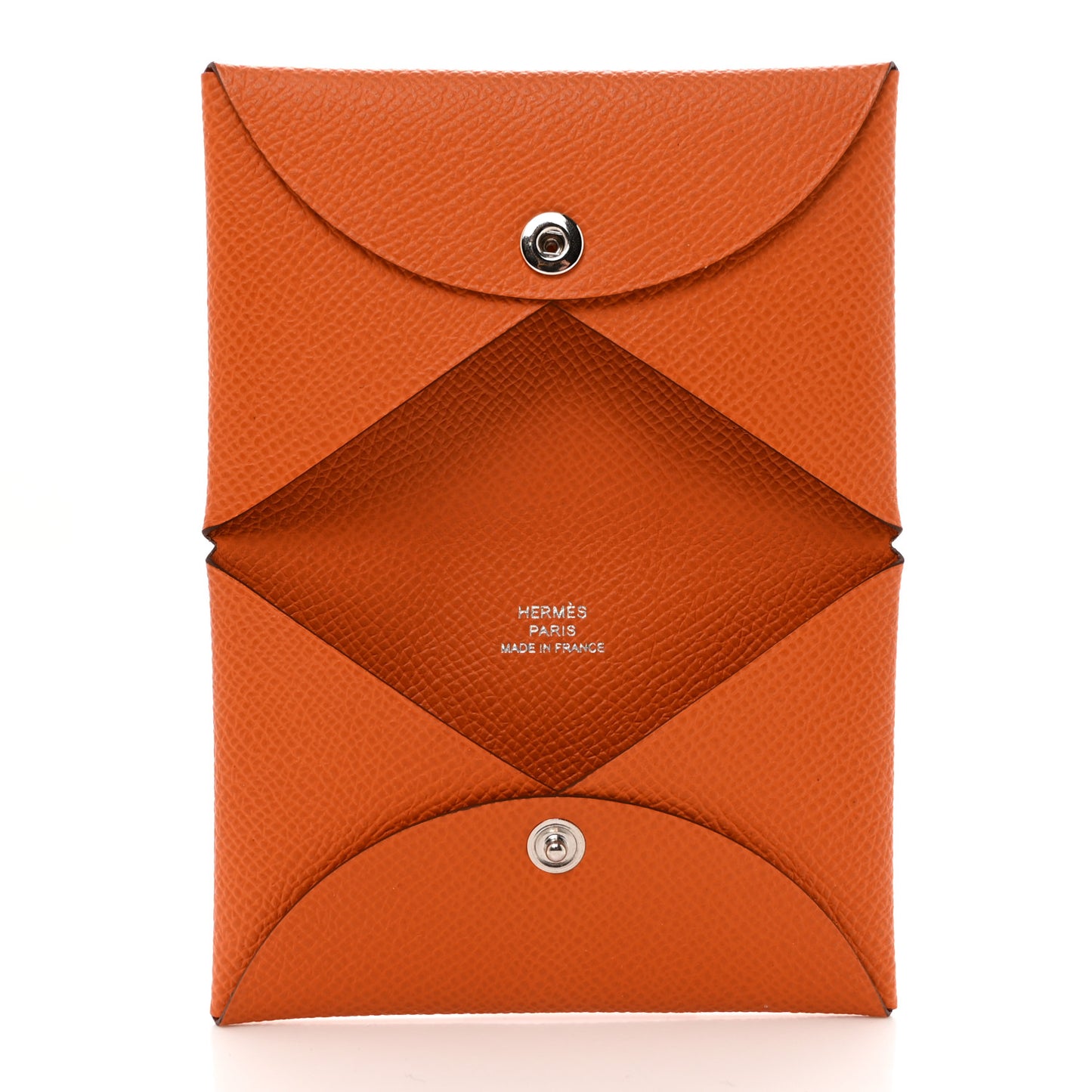 Epsom Calvi Card Case Orange