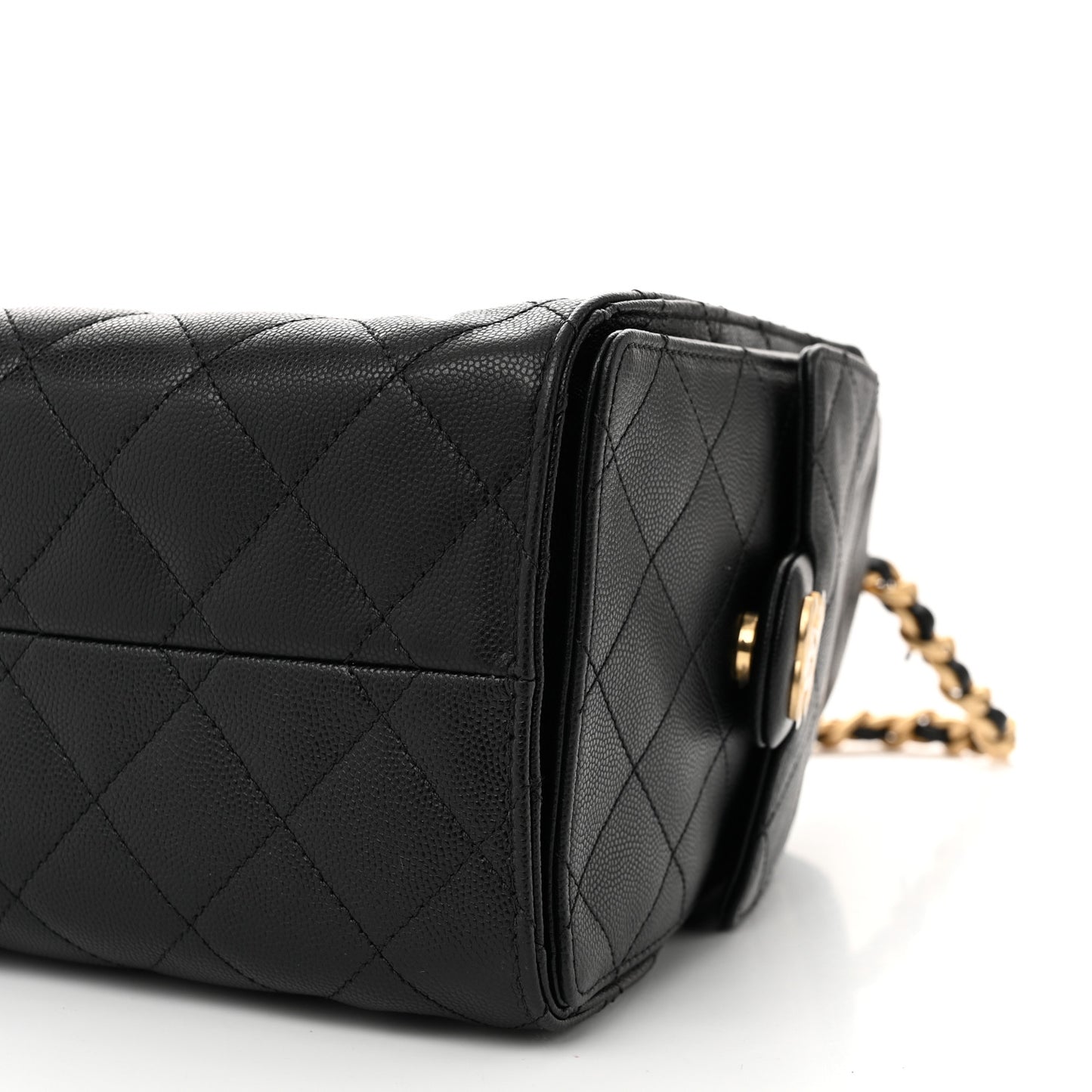 Caviar Quilted Small Chanel 25 Handbag Black