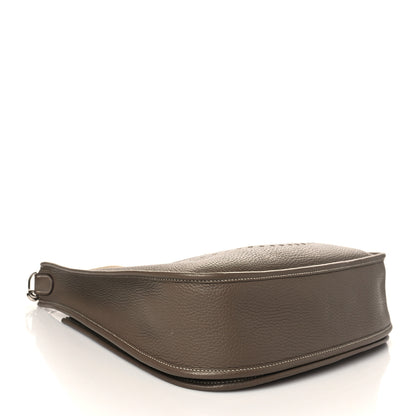 Hermes Taurillon Clemence Evelyne III GM Etoupe 4 of 7