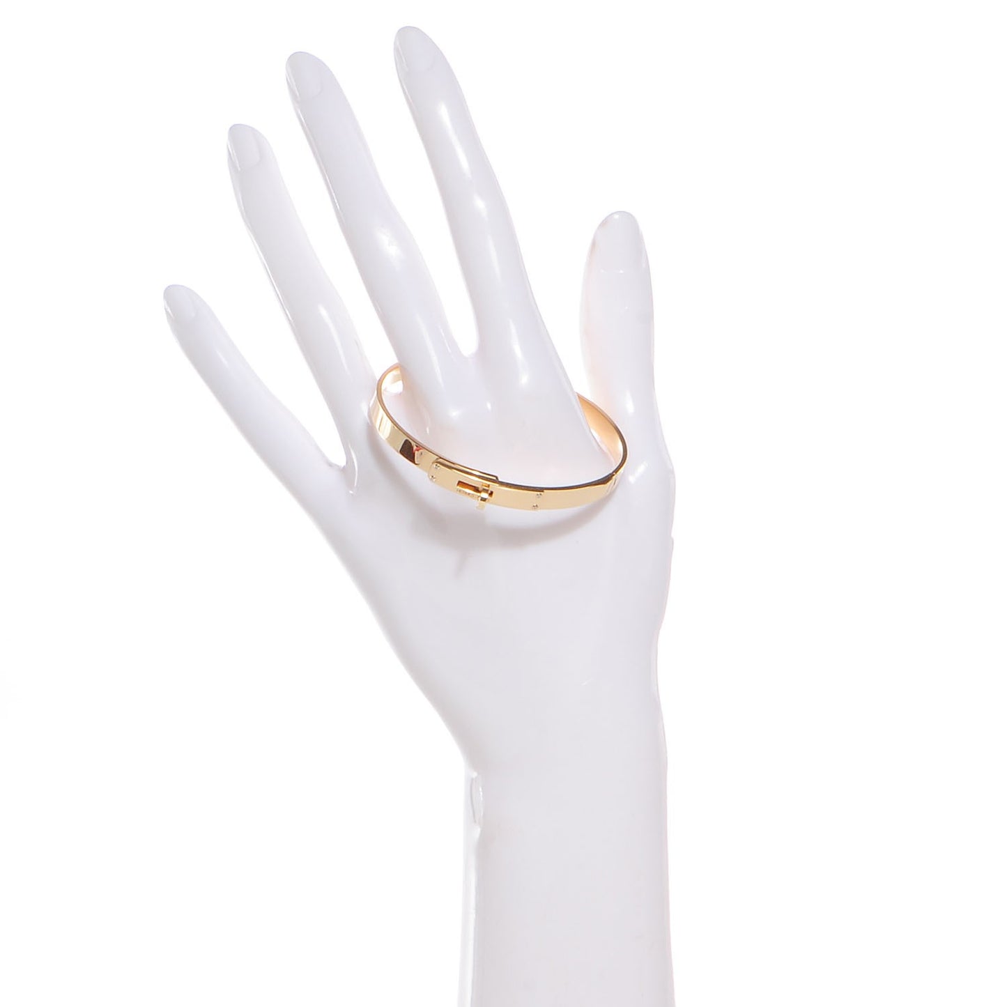 18k Yellow Gold Diamond Kelly PM Bangle Small
