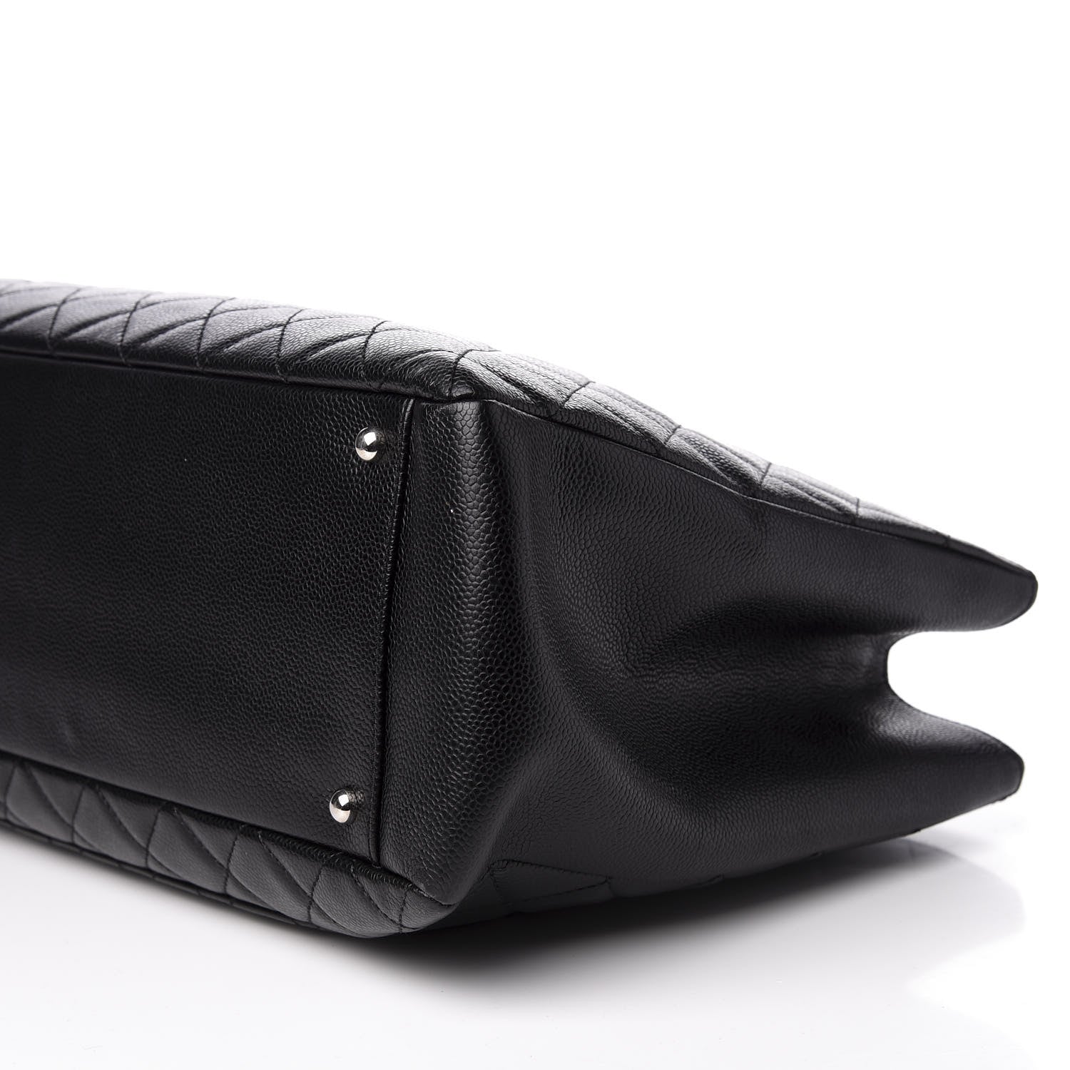 Chanel Caviar Quilted XL Grand Shopping Tote GST Black 6 of 10