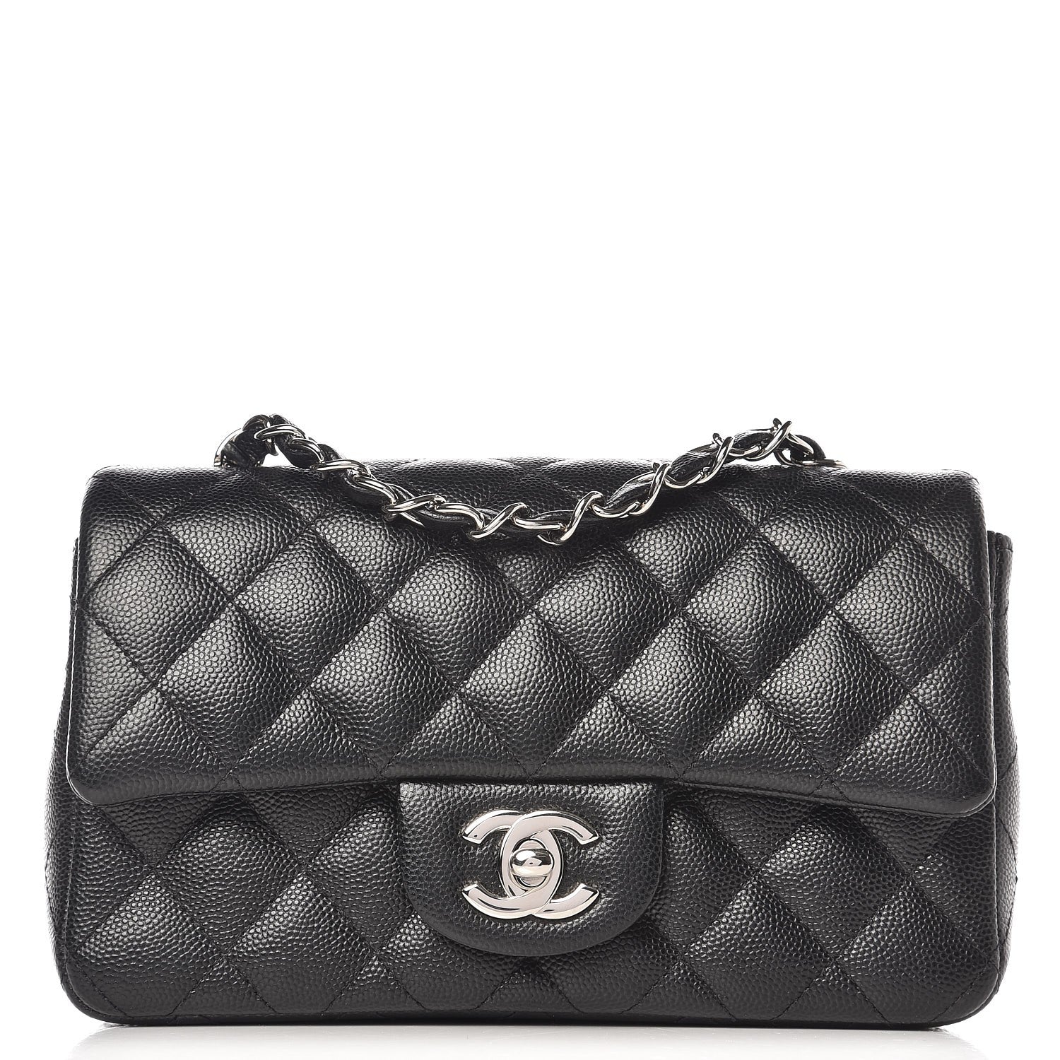 Chanel Caviar Quilted Mini Rectangular Flap Black 1 of 8