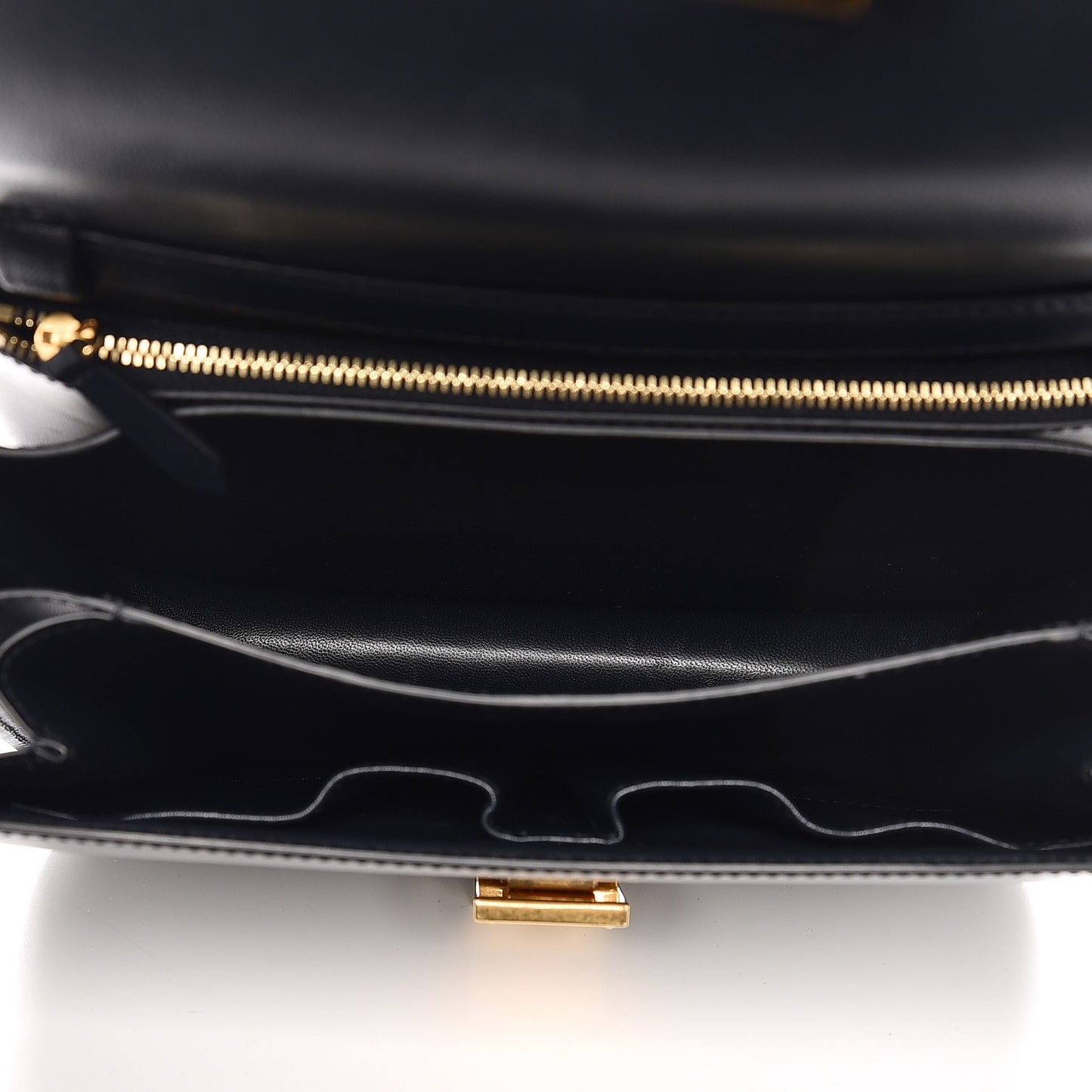 Box Calfskin Medium Classic Box Flap Bag Navy