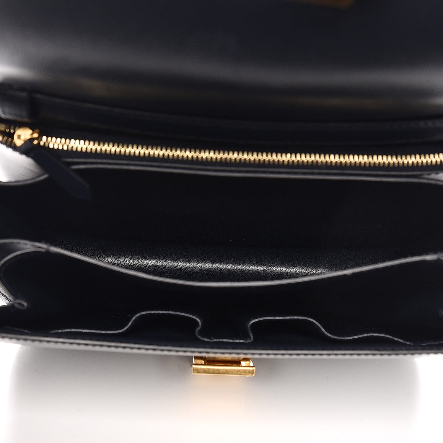 Celine Box Calfskin Medium Classic Box Flap Bag Navy 5 of 10