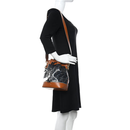 Fendi TPU FF Vitello Aura F is Fendi Grande Mon Tresor Bucket Bag Black Cuoio 2 of 10