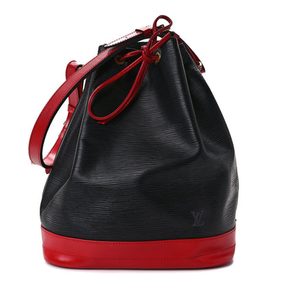 Louis Vuitton Epi Bi-Color Noe Castillan Red Black 1 of 10