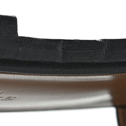 Hermes Box Calfskin Oran Sandals 38 Black 12 of 12