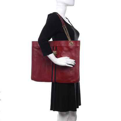 Gucci Calfskin Large Rajah Chain Tote Romantic Cherry 2 of 10