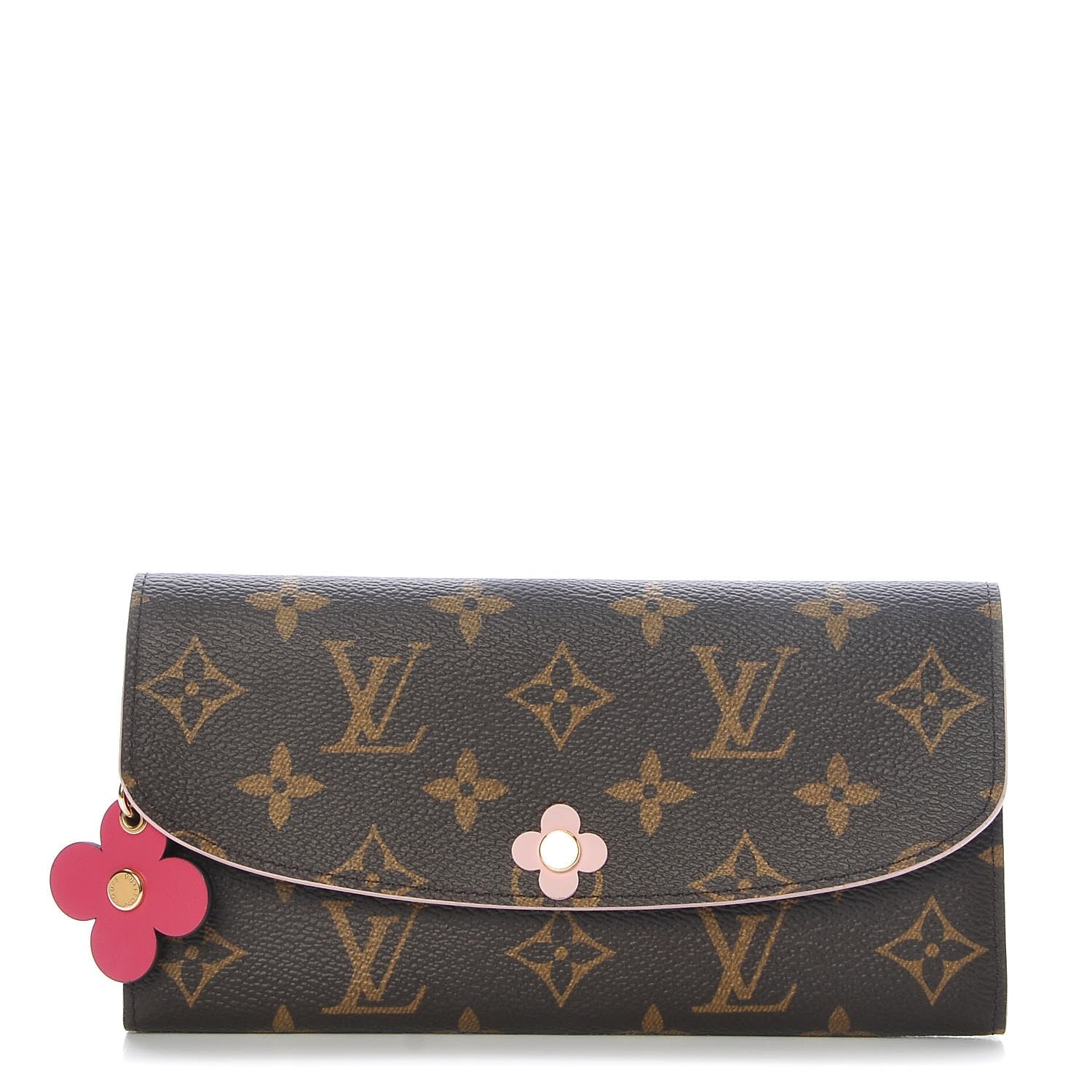 Louis Vuitton Monogram Bloom Flower Emilie Wallet 1 of 8