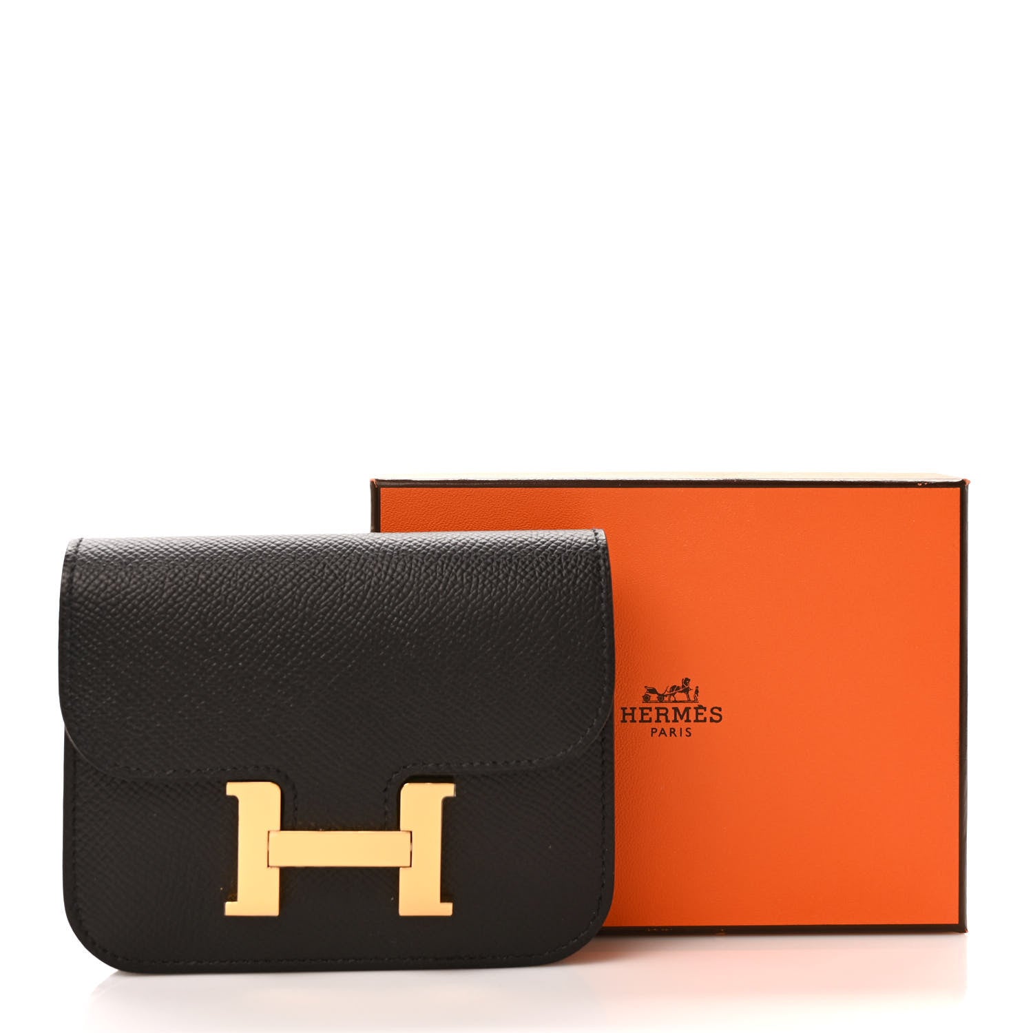 Hermes Epsom Constance Slim Wallet Black 7 of 7