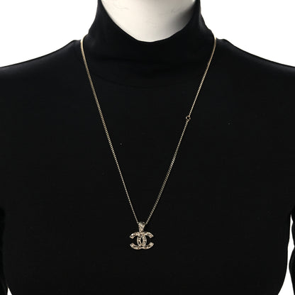 Chanel Tweed Effect CC Necklace Gold 2 of 5