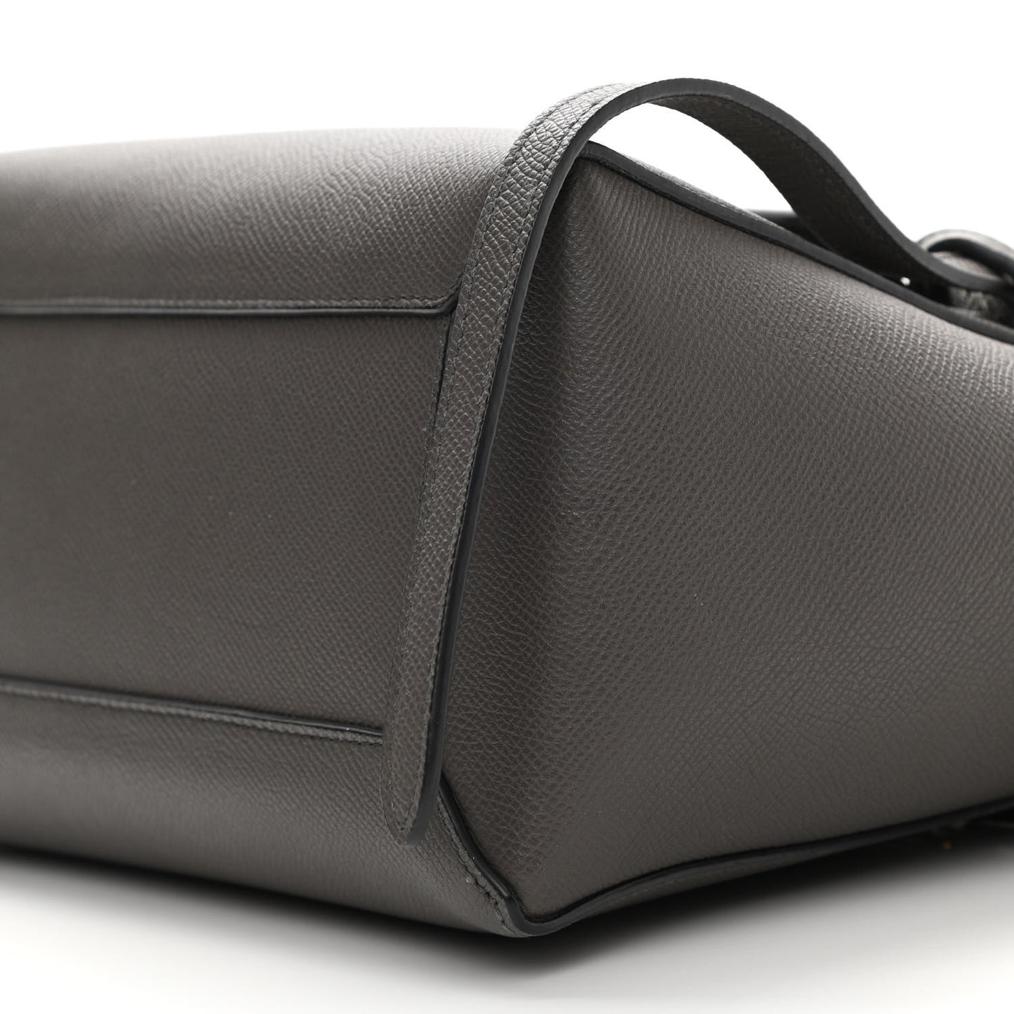 Grained Calfskin Nano Belt Bag Grey