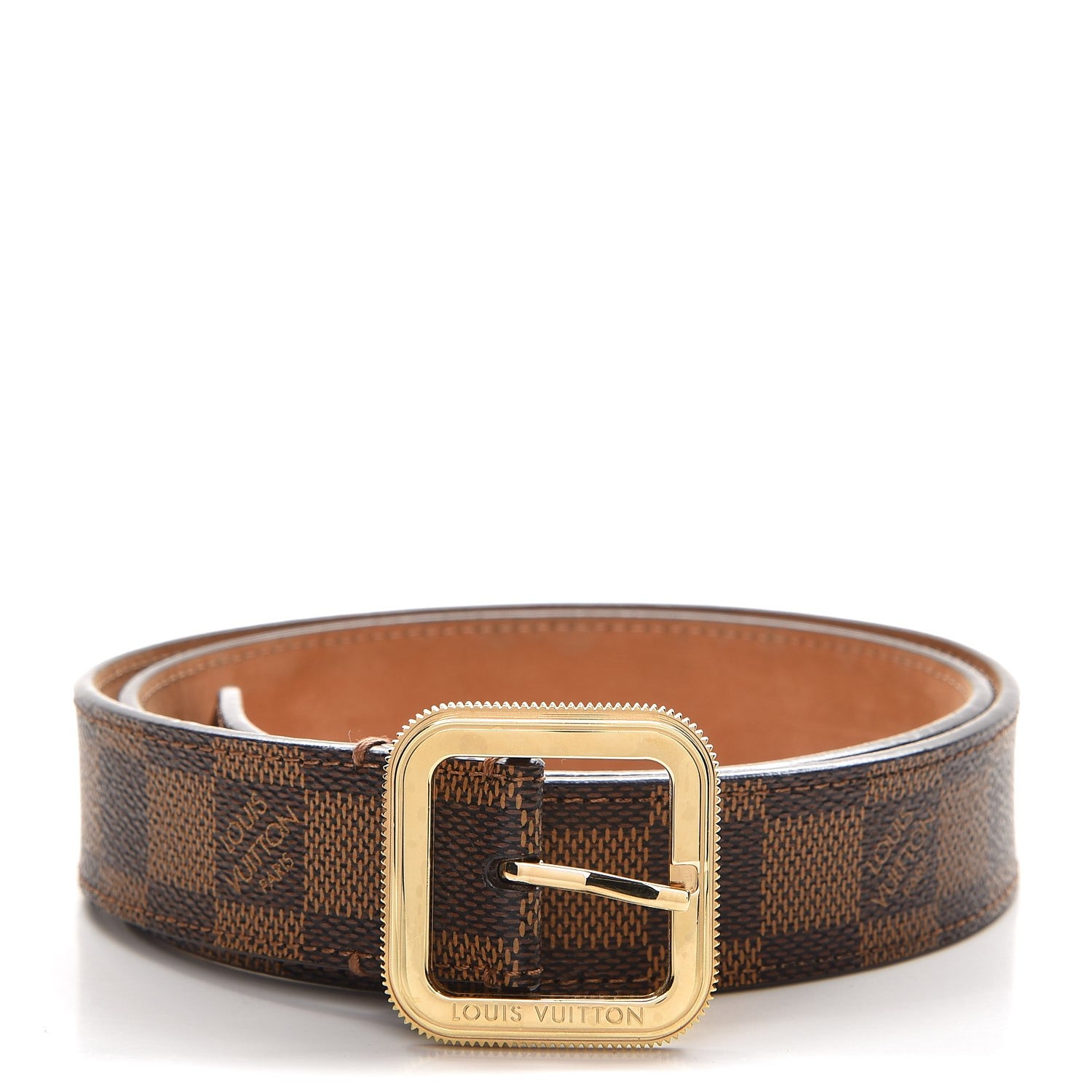 Louis Vuitton Damier Ebene Tresor Belt 80 32 1 of 8