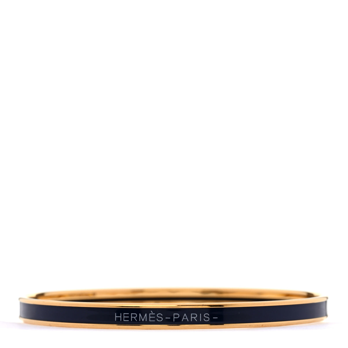 Hermes Enamel Printed Extra Narrow Uni Bracelet 70 Ultramarine 1 of 5