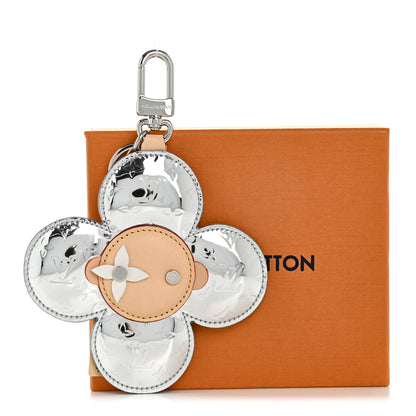Louis Vuitton Monogram Mirror Vivienne Head Bag Charm Key Holder Silver 5 of 5