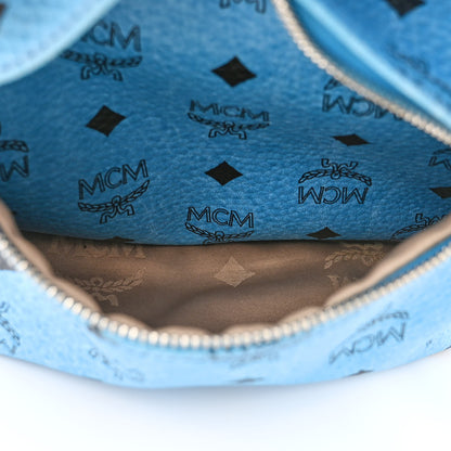MCM Visetos Medium Sprinkle Stud Stark Backpack Blue 6 of 14