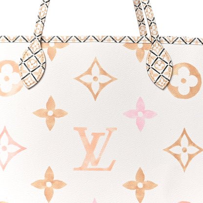 Louis Vuitton Monogram Giant By The Pool 2.0 Neverfull MM Beige 8 of 10