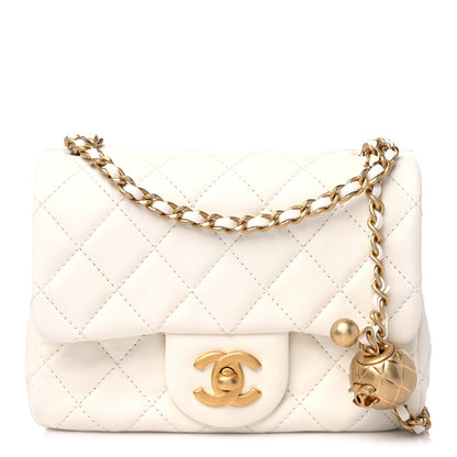 Chanel Lambskin Quilted Mini Pearl Crush Flap White 1 of 10