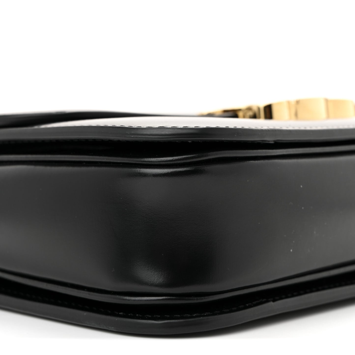 Shiny Calfskin Medium Triomphe Black